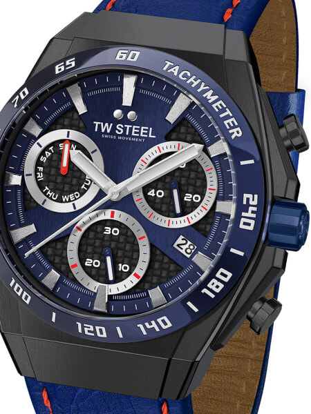 Часы мужские аналоговые TW Steel CE4072 Fast Lane chrono limited edition 44мм 10ATM
