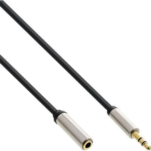 InLine Slim Audio Cable 3.5mm male / female Stereo 1m