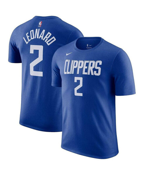 Men's Kawhi Leonard Royal LA Clippers Icon 2022/23 Name and Number Performance T-shirt