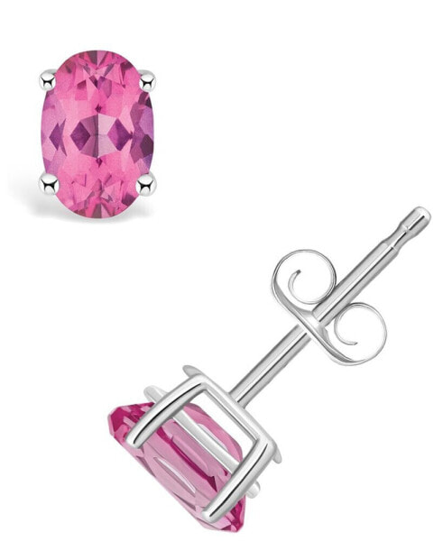 Серьги Macy's pink Topaz Stud