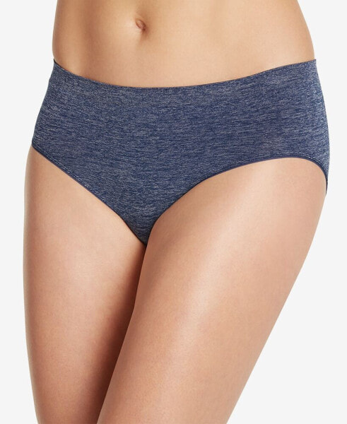 Smooth and Shine Seamfree Heathered Hipster Underwear 2187, available in extended sizes