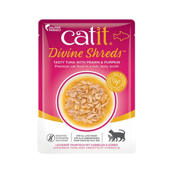 CATIT Divine Shreds tuna with shrimp & pumpkin