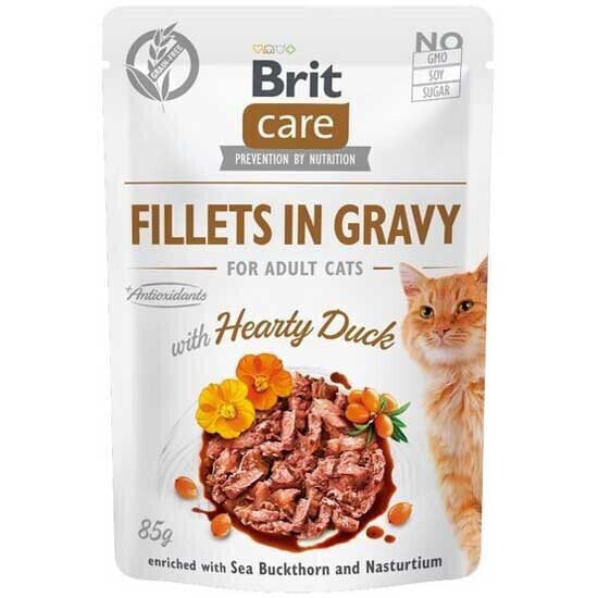 BRIT Care Fillets Ingravy Duck Fillets In Sauce 85g Wet Cat Food