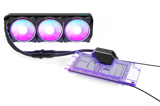 Alphacool Eiswolf 2 AIO - All-in-one liquid cooler - 12 cm - 119.8 m³/h - Black - Transparent