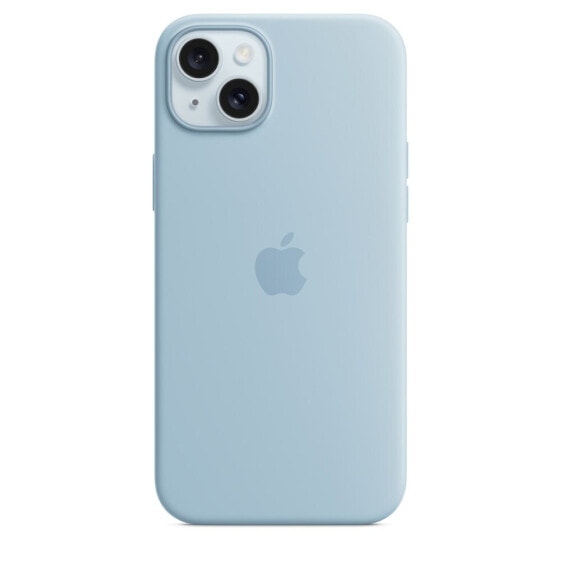 Apple iPhone 15 Plus Silikon Case mit MagSafe"Hellblau iPhone 15 Plus