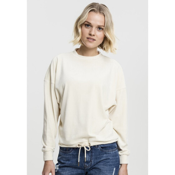 URBAN CLASSICS Oversized Velvet Crew T-shirt