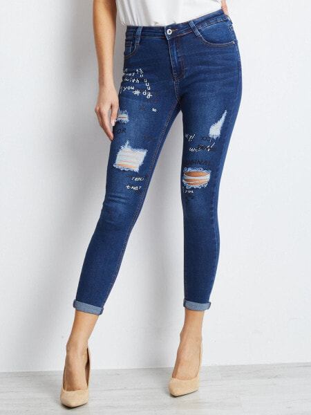 Spodnie jeans-JMP-SP-F2436.55P-ciemny niebieski