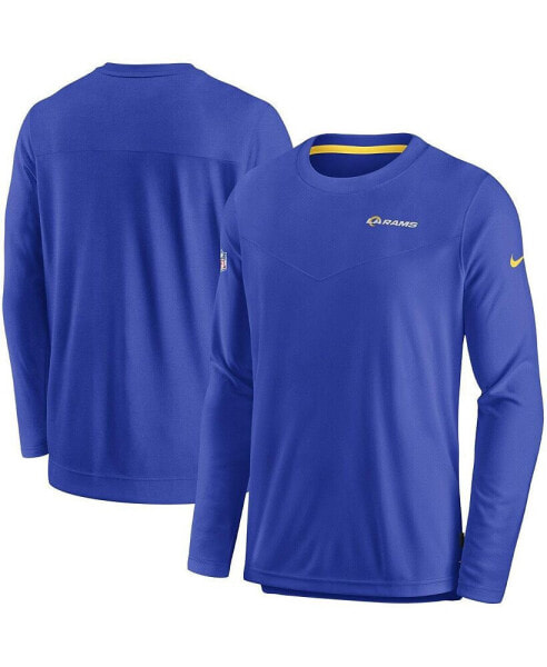 Men's Royal Los Angeles Rams Lockup Performance Long Sleeve T-shirt