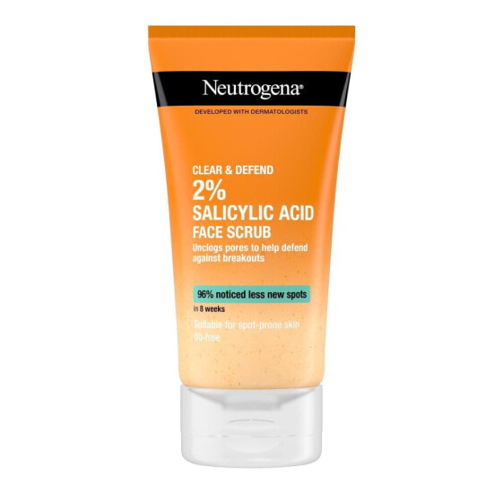 Neutrogena Clear & Defend Facial Scrub 150 ml peeling unisex