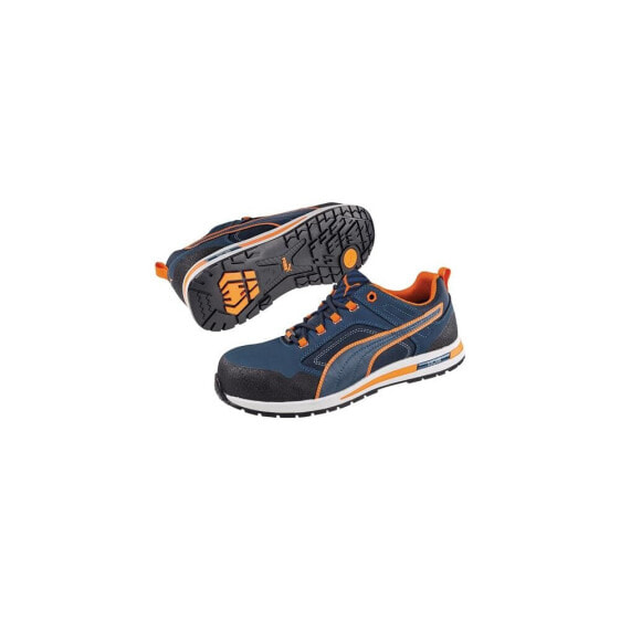 Puma Sicherheitsschuh Crosstwist LOW Größe 43 blau/orange S3 HRO SRC EN ISO 20345 Leder