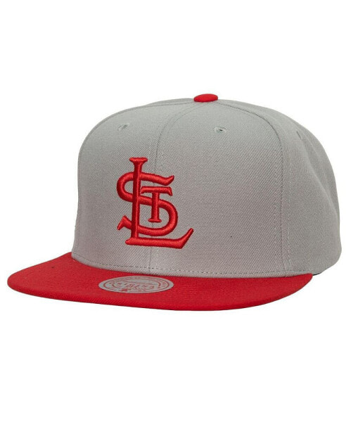 Men's Gray St. Louis Cardinals Cooperstown Collection Away Snapback Hat