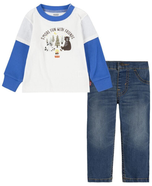 Костюм Levi's Baby More Friends Jeans & T-shirt.