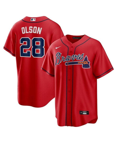 Men's Matt Olson Red Atlanta Braves Alternate Replica Player Jersey
