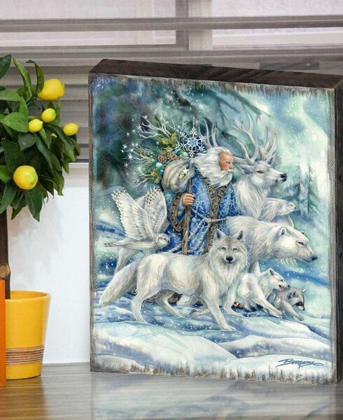 Cool Winds Father Winter Holiday Wall Art