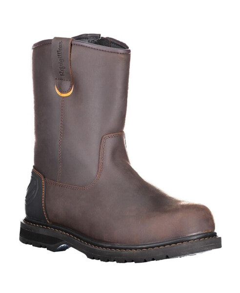 Men's Barrier Lightweight Insulated 9-Inch Brown Leather Work Boots