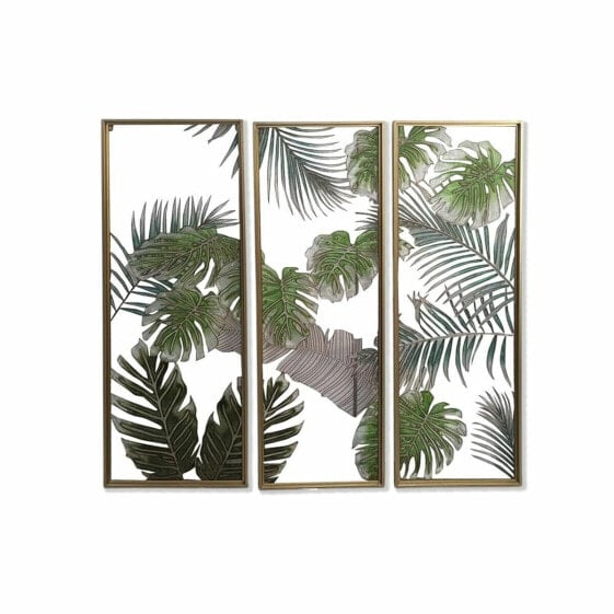 Картина DKD Home Decor Тропический Лист растения (122 x 3 x 122 cm)