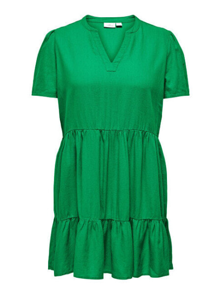 Повседневное платье ONLY CARMAKOMA CARTIRI-CARO Regular Fit 15311976 Зеленая Пчела