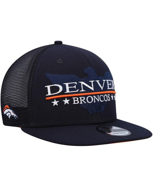 Men's Navy Denver Broncos Totem 9FIFTY Snapback Hat