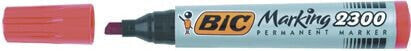 Bic marker permanent 2300 końcówka ścięta czerwony