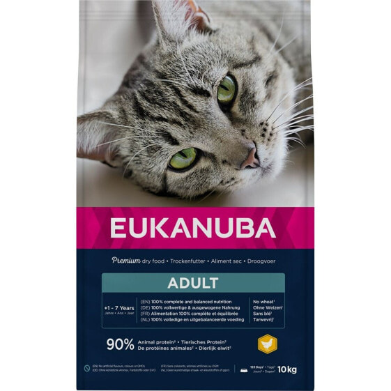 Корм для котов Eukanuba Adult Chicken Курица 10 kg