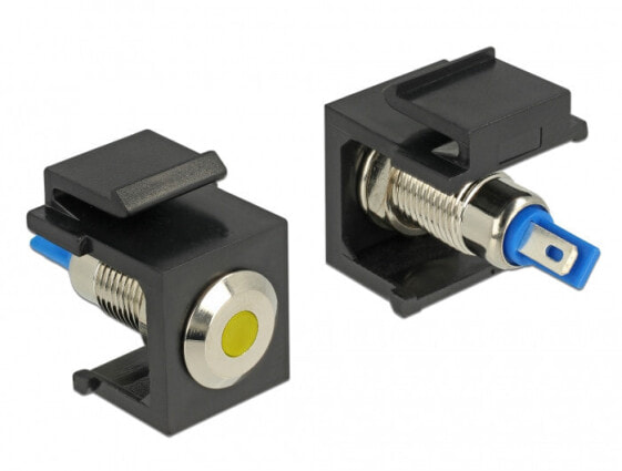 Delock 86462 - Keystone LED - Black,Blue,Stainless steel,Yellow - 6 DC - 3 A - 16.3 mm - 27.3 mm
