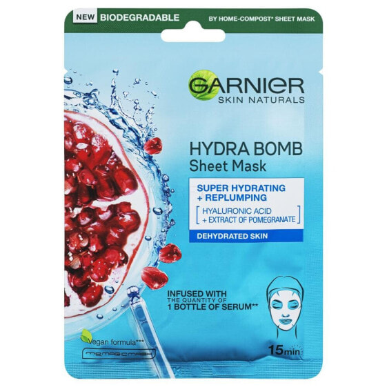 Garnier Skin Naturals Moisture + Aqua Bomb 1 St. gesichtsmaske für Frauen