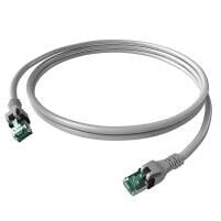 Сетевой кабель серый  EasyLan DualBoot PushPull Cat.6a S/FTP 10m, 10 m, Cat6a, S/FTP (S-STP), RJ-45, RJ-45 