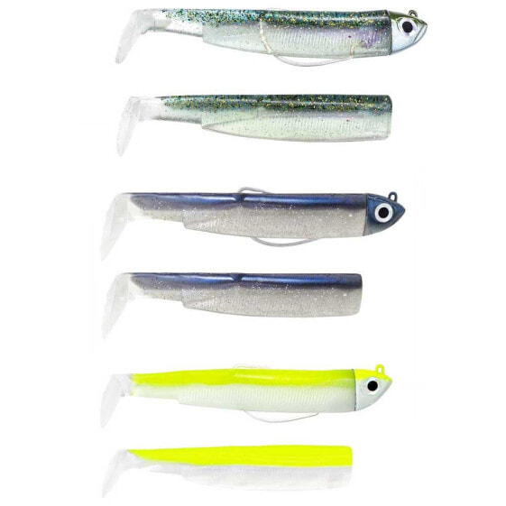 FIIISH Black Minnow Combo Shore Soft Lure 120 mm 12g