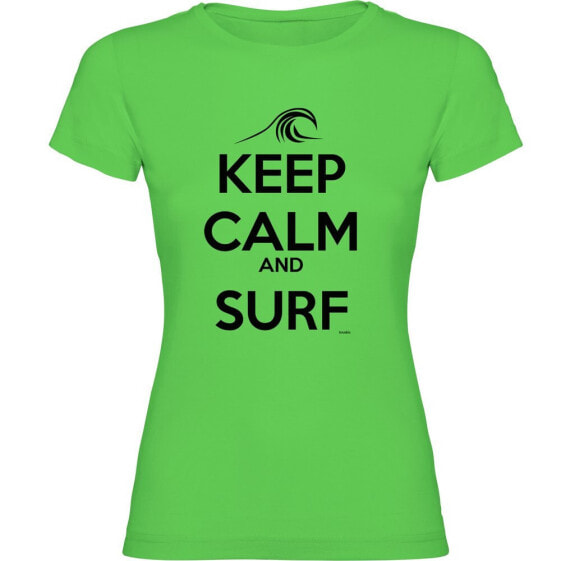 KRUSKIS Keep Calm And Surf short sleeve T-shirt