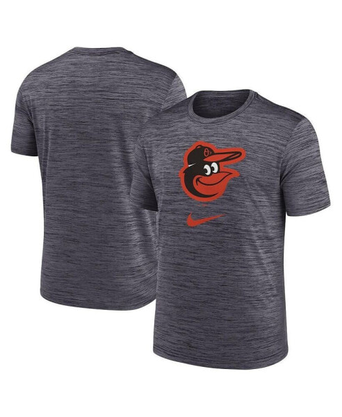 Men's Black Baltimore Orioles Logo Velocity Performance T-shirt