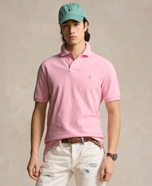 Men's Custom Slim Fit Mesh Polo Shirt