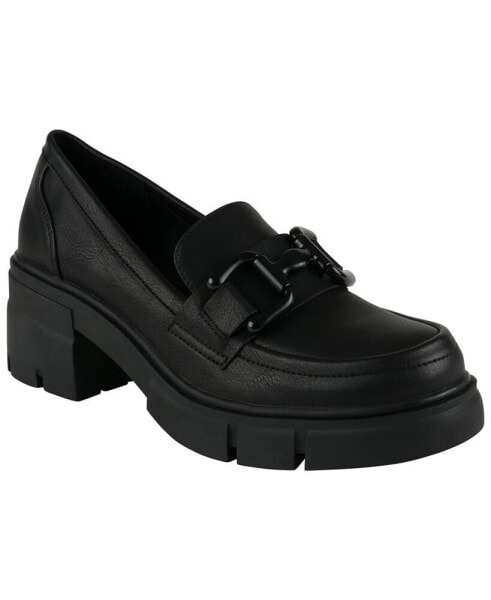 Women's Caesar Slip-On Heeled Platform Loafers