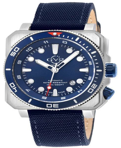 Часы Gevril Men's XO Submarine Blue Canvas