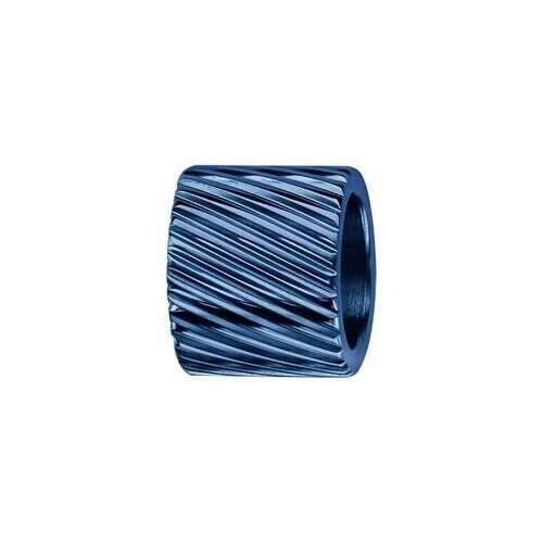 Polished blue bead made of steel BAS1014_2
