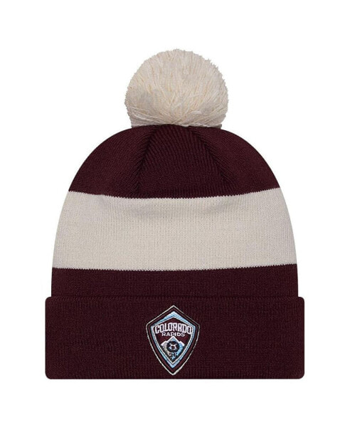 Men's Burgundy Colorado Rapids 2024 Kick Off Collection Cuffed Knit Hat with Pom