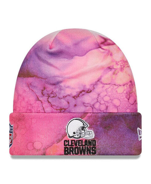 Men's Pink Cleveland Browns 2022 NFL Crucial Catch Knit Hat