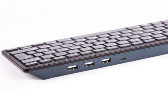 Raspberry Pi Pi SC0198 - Mini - USB - Mechanical - QWERTZ - Black - Grey