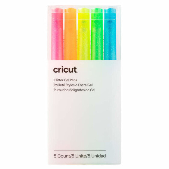 Гелевая ручка Cricut GLITTER NEON Разноцветный 0,8 mm (5 штук)