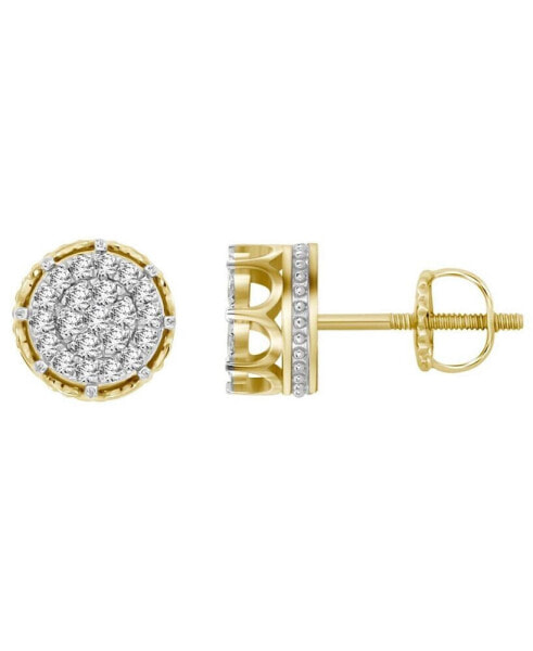 Men's Diamond (1/4 ct.t.w.) Earring Set in 10k Yellow Gold