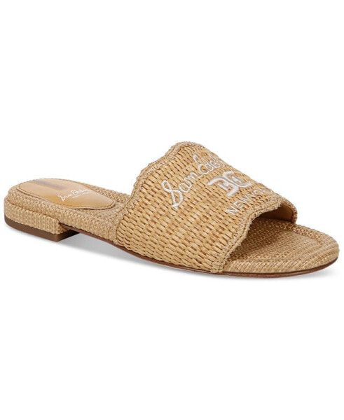 Women's Evette Logo Slide Flat Sandals