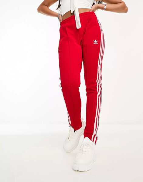 Pantalon adidas sst rouge sale