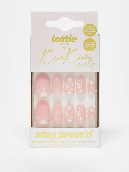 Lottie London X KimKim Stay Press'd False Nails - Glazed and Unfazed