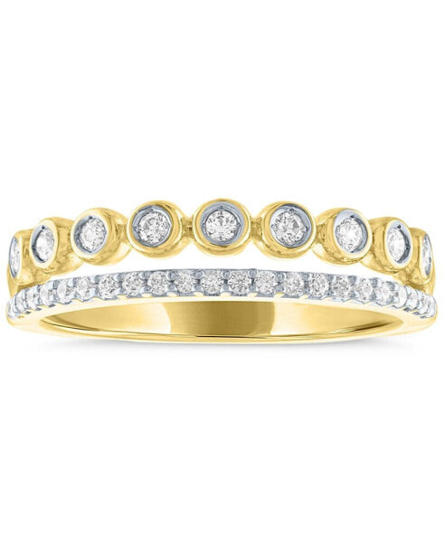 Кольцо Forever Grown Diamonds Bezel Stack.