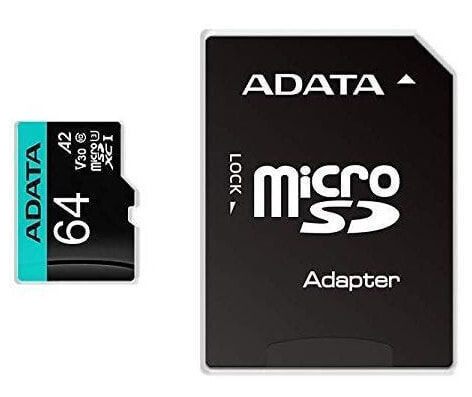ADATA Premier Pro - 64 GB - MicroSDXC - Class 10 - UHS-I - 100 MB/s - 80 MB/s