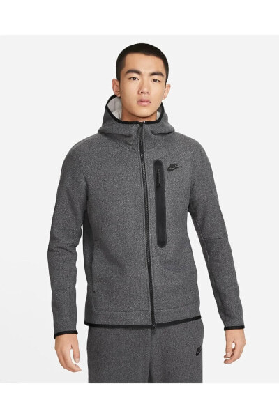 Sportswear Tech Fleece Winter Full-Zip Hoodie Polar Gri Erkek Sweatshirt