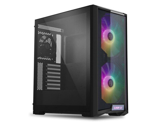 LIAN LI LANCOOL 215 X Black Steel Tempered Glass ATX Mid Tower Computer Case