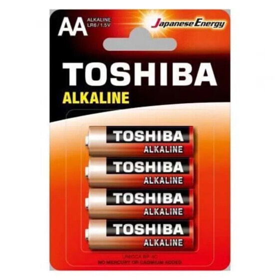 TOSHIBA LR6 Pack AA Alkaline Batteries