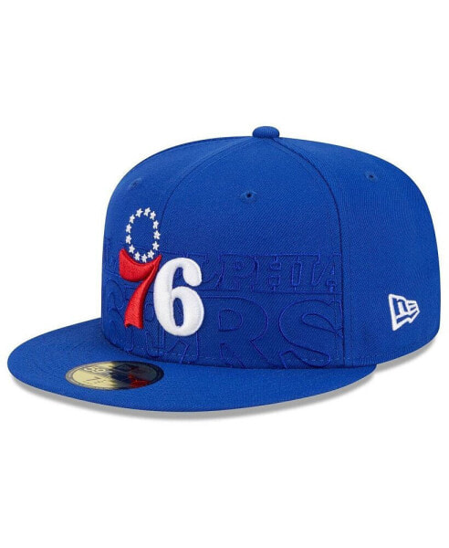 Бейсболка на ровестнике Нью Эра для мужчин Philadelphia 76ers 2023 NBA Draft 59FIFTY.