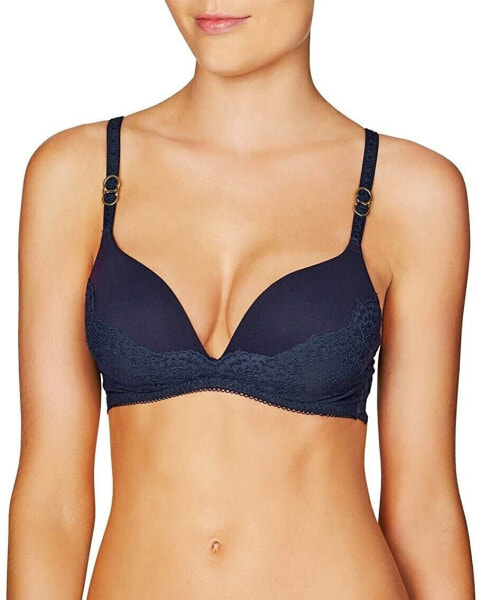 Stella McCartney 187396 Womens Lace Wireless T-Shirt Bra Night Sky Size 32C