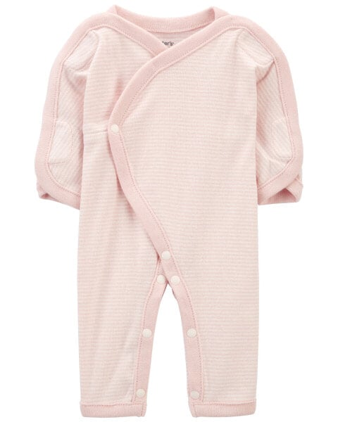 Baby Preemie Striped Cotton Sleep & Play Pajamas NB